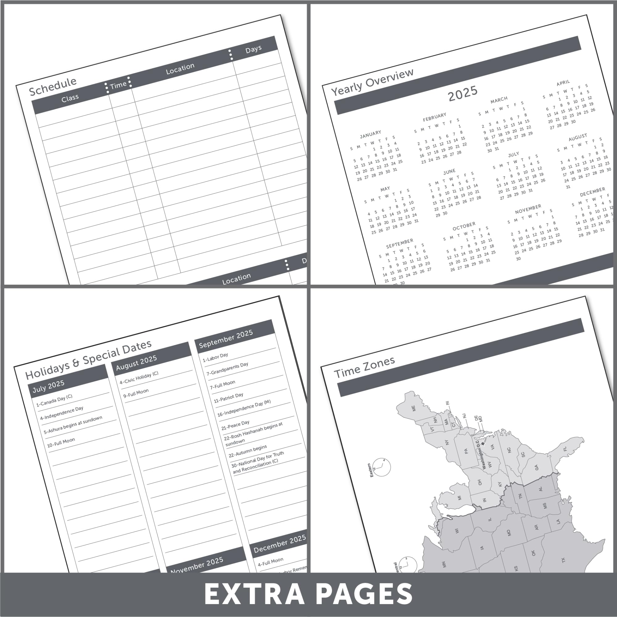 2025-2026 Office Depot Stellar Academic Planner - Weekly & Monthly Calendar, 5.5