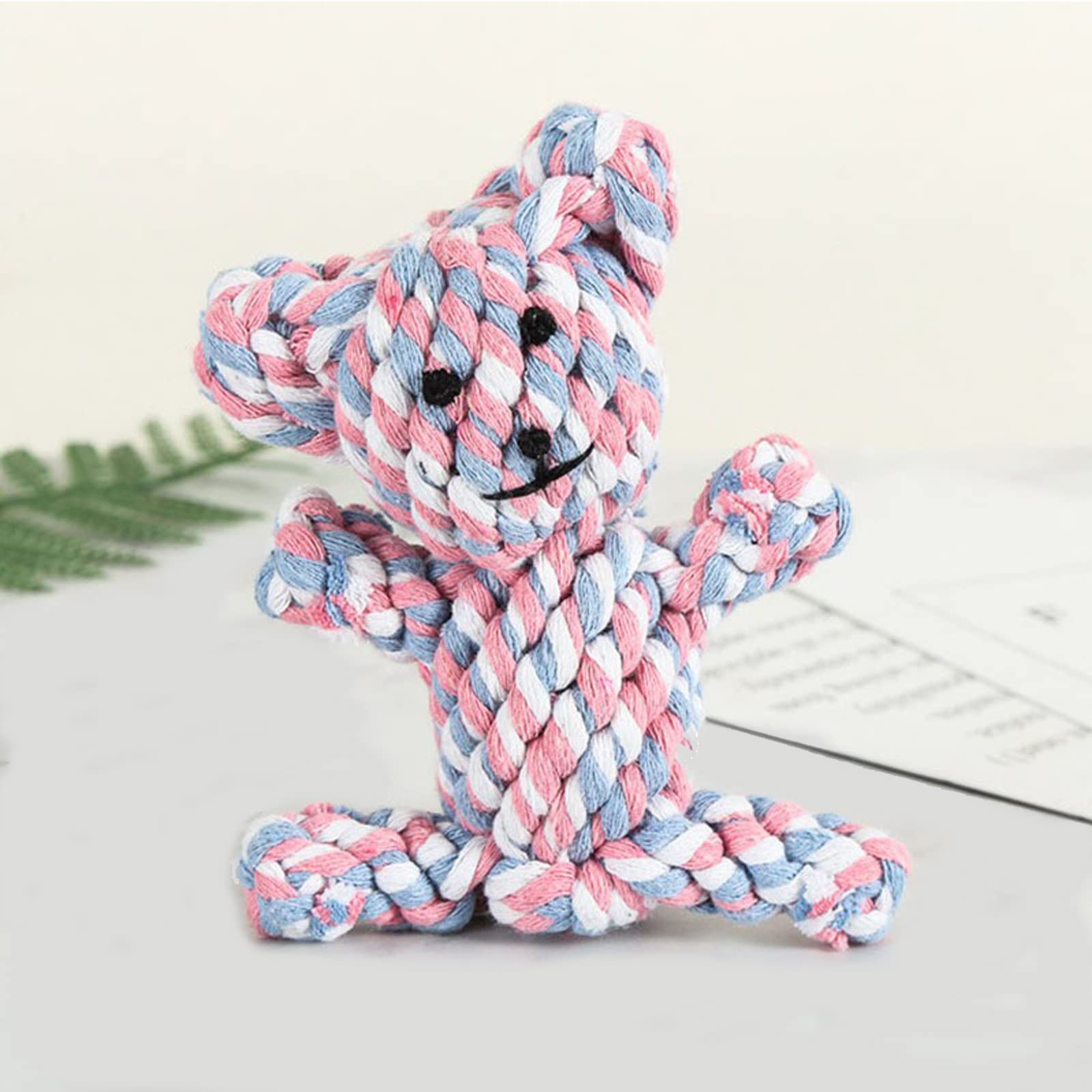 Durable Puppy Teething Chew Toys for Dogs - Safe Braided Rope Dog & Cat Chew Toys | Natural Pet Dental Health Toys | Handmade Dog Gift for Puppies & Adult Dogs - Perfect for Indoor Play, Training & Teething Relief