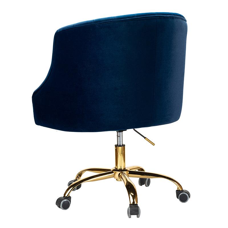 Penelope Velvet Tufted Office Chair - Ergonomic Executive Desk Chair with Lumbar Support - Perfect for Home Office, Gaming & Workspace Comfort