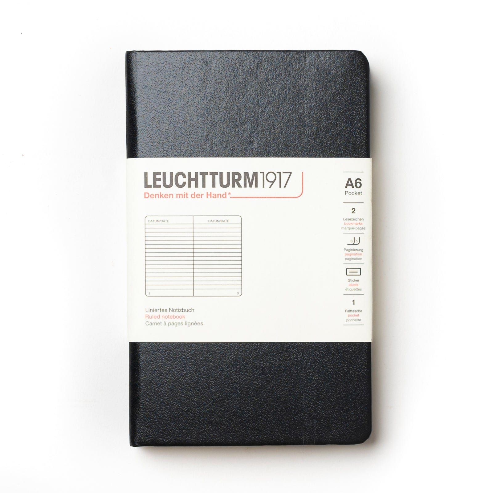Leuchtturm1917 Classic Notebook - A5 Hardcover Journal with 251 Numbered Pages, Dotted Grid for Bullet Journaling, Writing & Note Taking - Perfect for Students, Professionals & Creative Minds