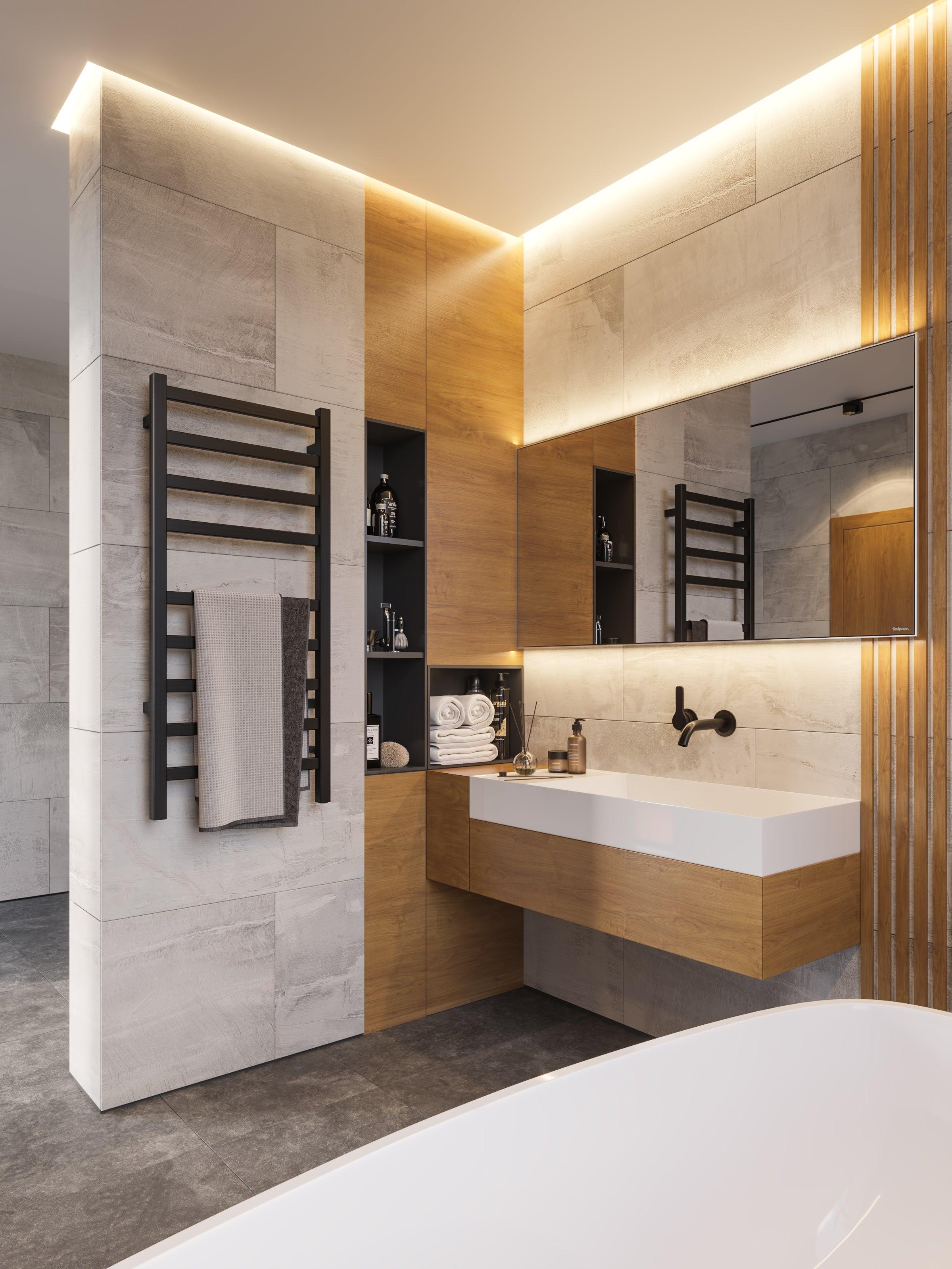 Kontour Square Plug-In or Hardwired Towel Warmer - 18