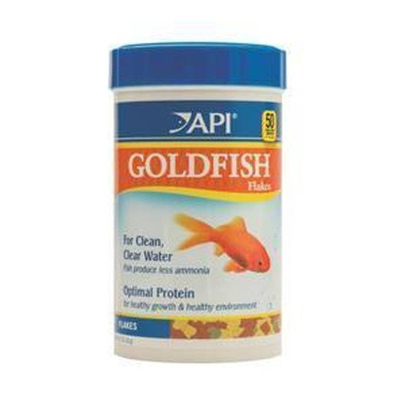 Premium API Goldfish Flakes - 5.7oz (162g) Nutritious Fish Food for Goldfish, Tropical Fish & Aquarium Pets - Ideal for Daily Feeding & Fish Health Maintenance