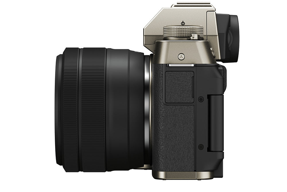 FUJIFILM X-T200 Mirrorless Digital Camera with XC15-45mm Lens Kit (Gold) - Perfect for Travel Photography & Vlogging