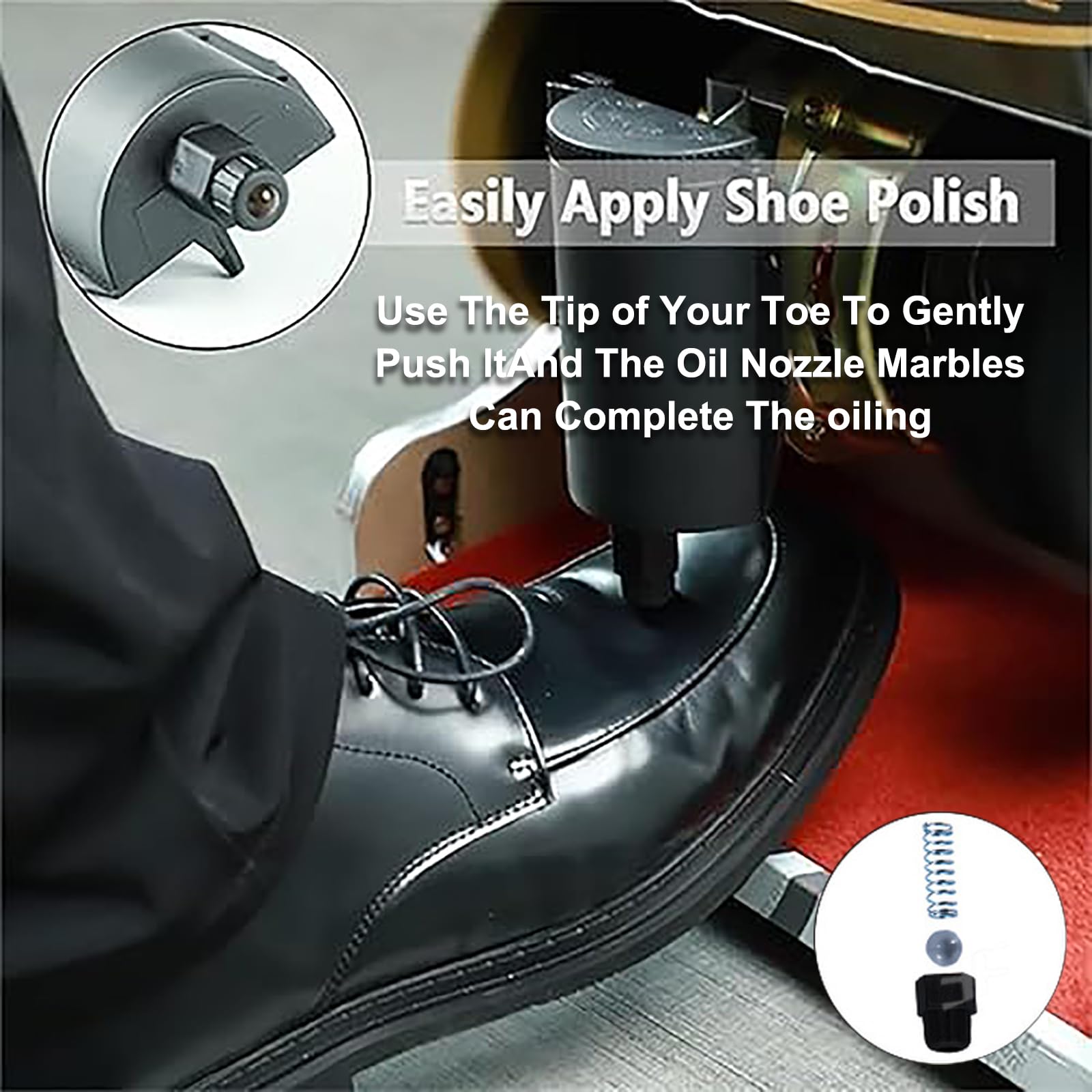 Automatic Induction Shoe Polisher - Electric Shoe Polishing Machine for Home & Hotel Use - Portable Leather Shoe Cleaning Kit - Perfect for Lobby, Office, and Household Shoe Care