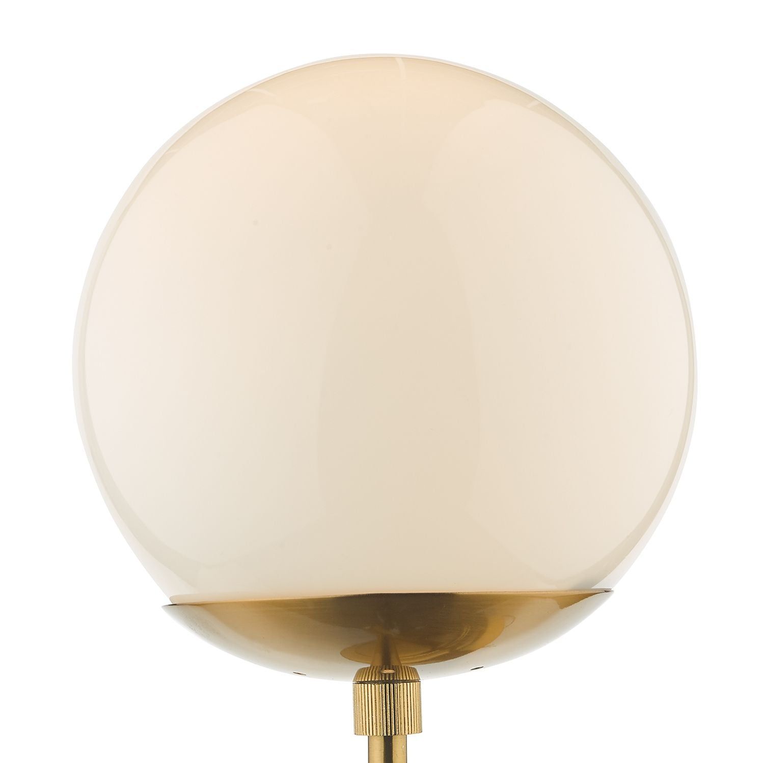 Bombazine Wall Light - Natural Brass & Opal Glass IP20 | Modern Sconce Lighting for Bedroom, Hallway & Living Room Decor