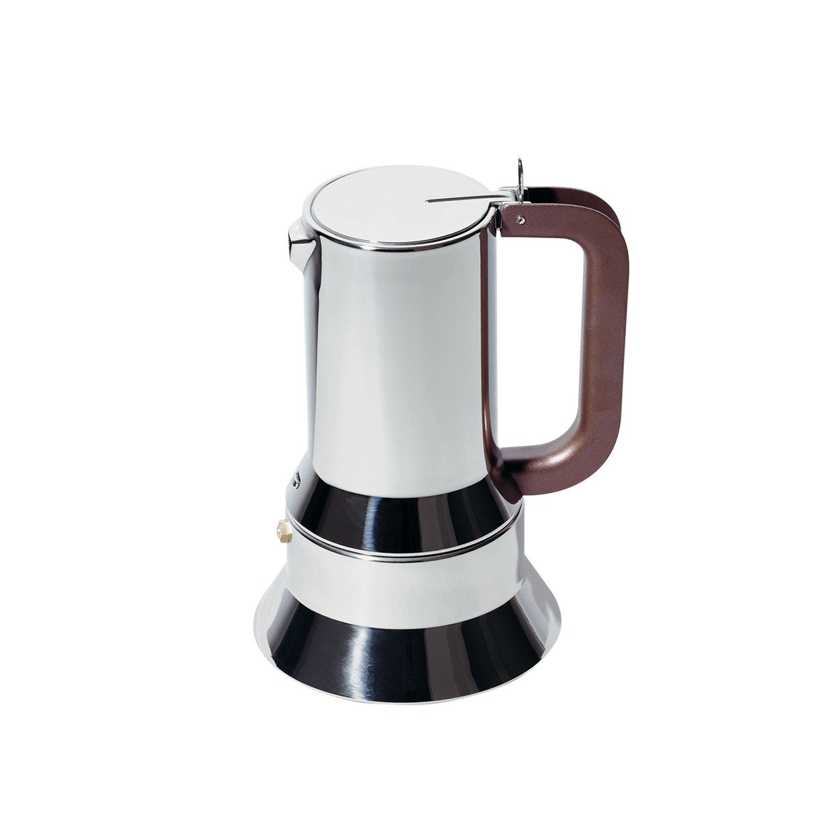 Alessi 9090/3 Stovetop Espresso Coffee Maker - 3 Cup Moka Pot with Magnetic Base for Gas & Induction Stoves | Perfect for Home, Office & Camping Coffee Brewing