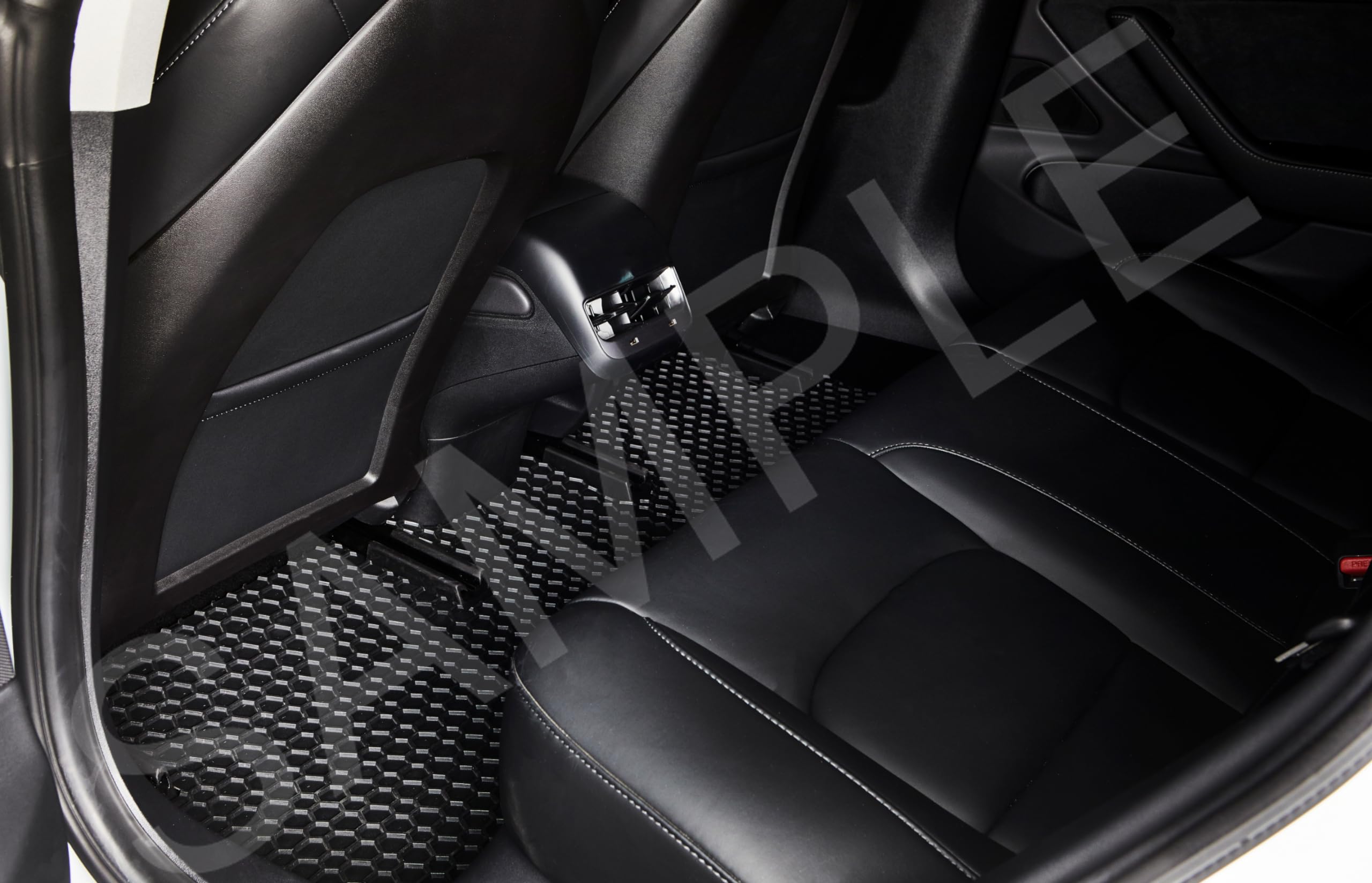 ToughPro All-Weather Heavy Duty Rubber Floor Mats for Honda Pilot (2005-2008) - 1st, 2nd & 3rd Row Coverage - Made in USA - Black Car Accessories - Perfect for Off-Roading, Family Trips & Winter Protection