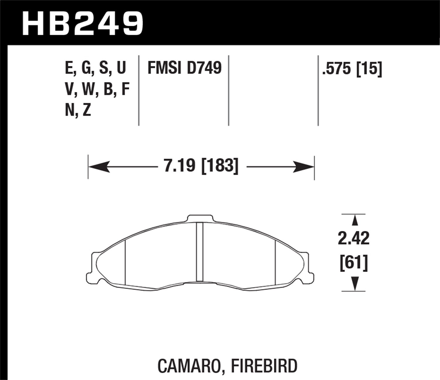 HB249S.575 HT-10 High Performance Motorsport Brake Pads - Premium Ceramic Brake Pads for Racing, Track Days & High-Speed Driving - Fits Sports Cars & Performance Vehicles