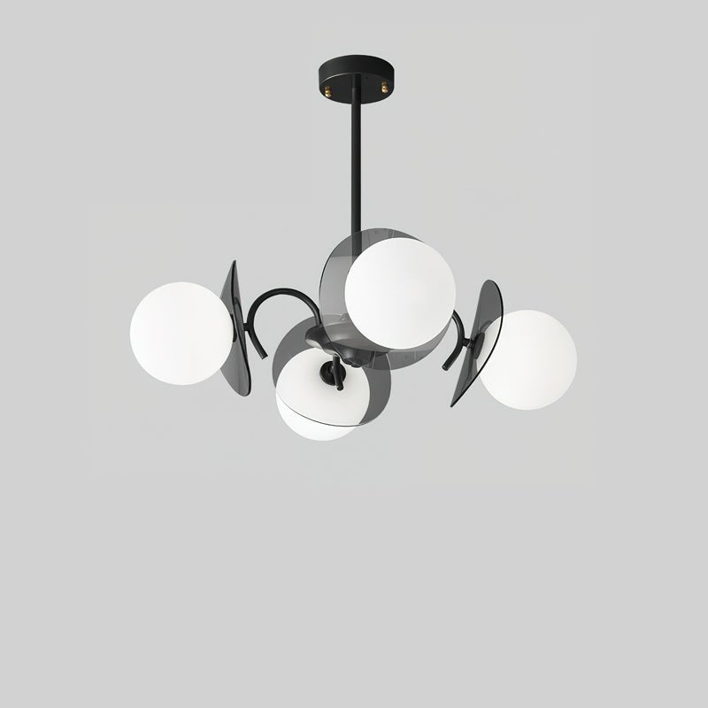 Modern Crystal Sphere Chandelier - Elegant Glass Ceiling Light Fixture for Dining Room, Living Room & Bedroom Decor