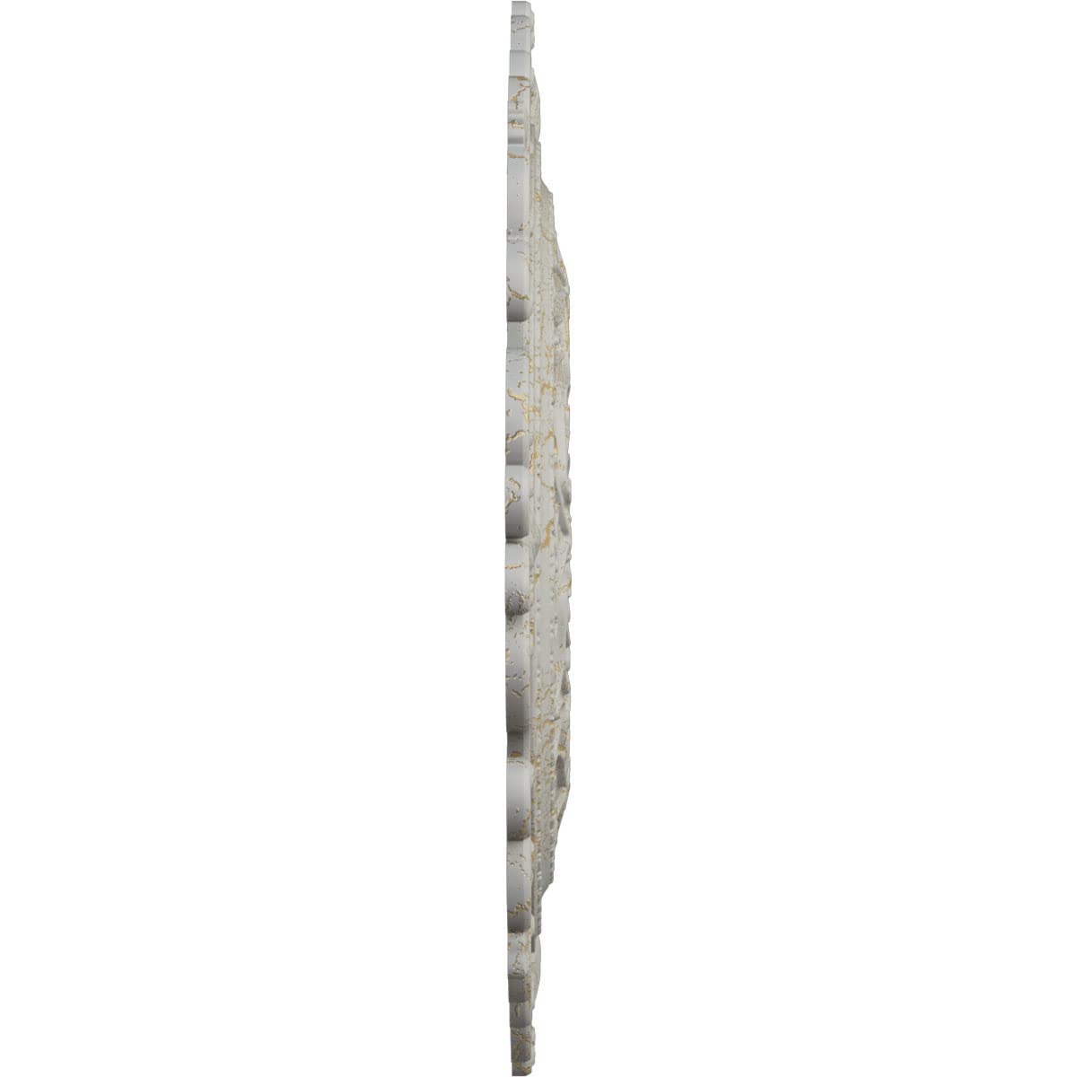 Ekena Millwork Orrington 22-Inch Ceiling Medallion - Hand-Painted Pot of Cream Crackle Finish, 22