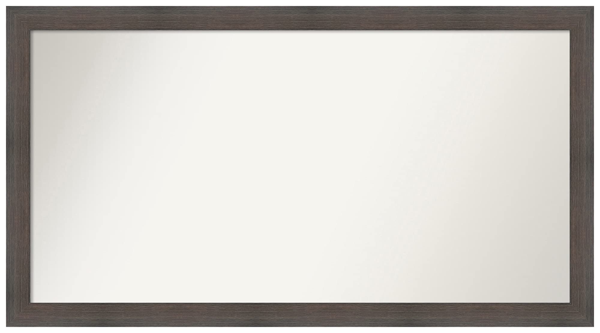 Amanti Art Non-Beveled Custom Wall Mirror 23x42 Inches - Solid Hardwood Chocolate Brown Narrow Frame - Bathroom, Living Room, Bedroom Decor - Various Custom Sizes Available