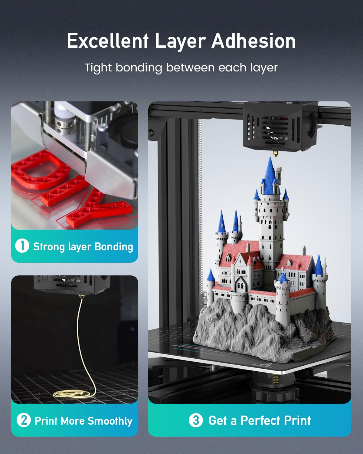 SUNLU PETG Filament 1.75mm for 3D Printing - High Strength, Low Warping, Minimal Stringing Filament with Excellent Layer Adhesion - 1kg Spool (1.75±0.02mm, Black) - Perfect for Functional Parts, DIY Projects & Prototyping