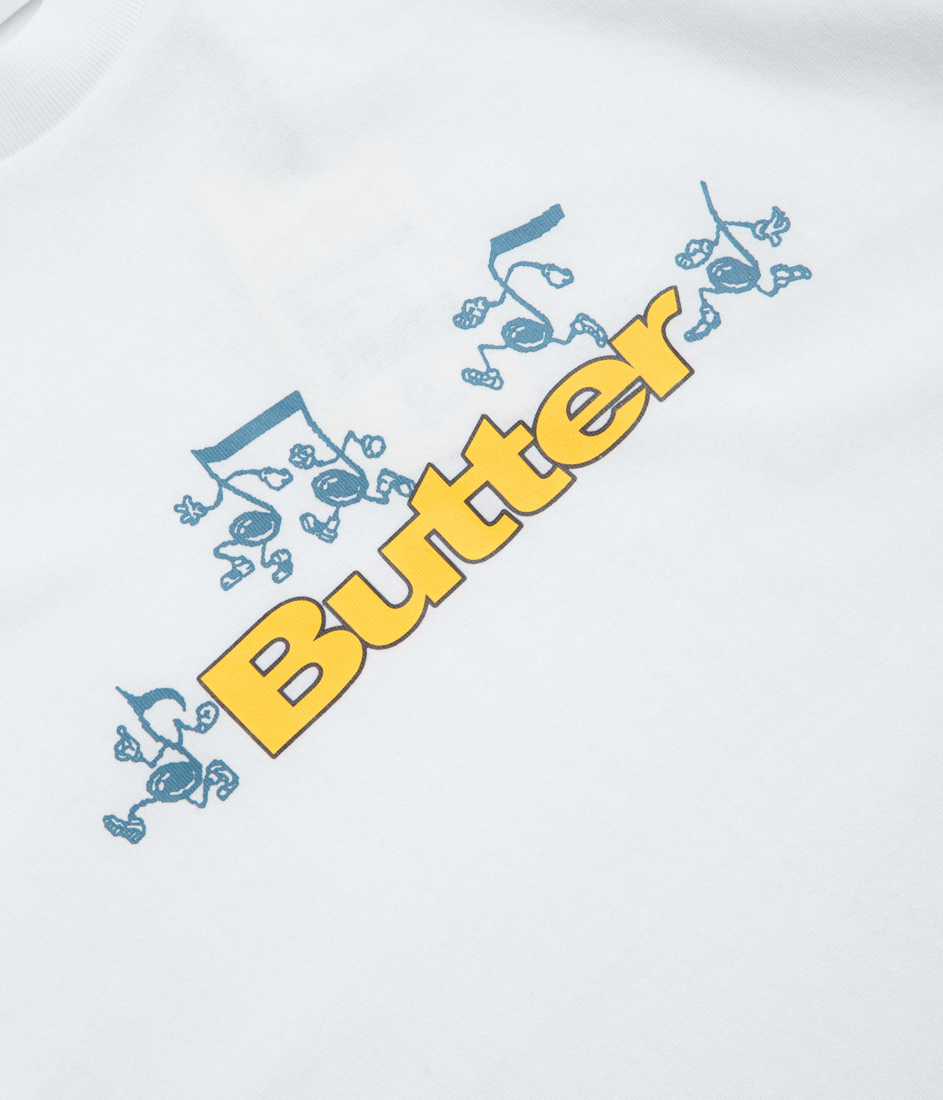 Butter Goods Tempo Logo T-Shirt - Premium Cotton White Tee for Men & Women | Casual Streetwear, Graphic Print, Everyday Comfort | Perfect for Outings, Gym, and Relaxing