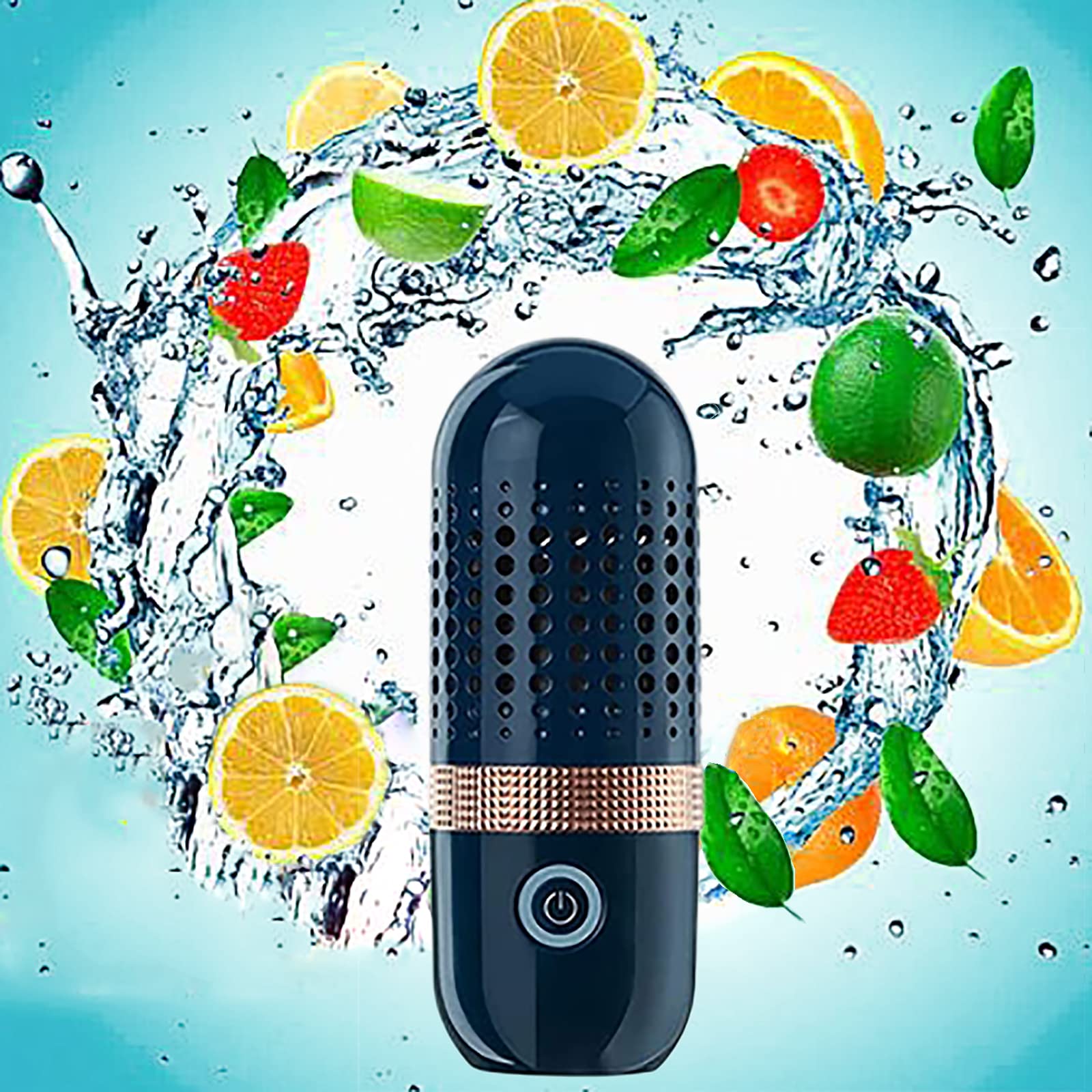 Portable Ultrasonic Fruit & Vegetable Cleaner – Capsule-Shaped Automatic Food Purifier for Fruits, Veggies, Seafood & Tableware | Perfect for Home Kitchen, Camping & Travel