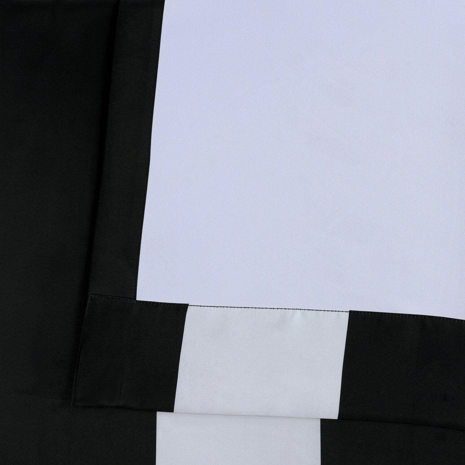 Black & White Striped Room Darkening Curtains for Bedroom - Light Blocking Window Drapes for Nursery, Living Room & Home Decor