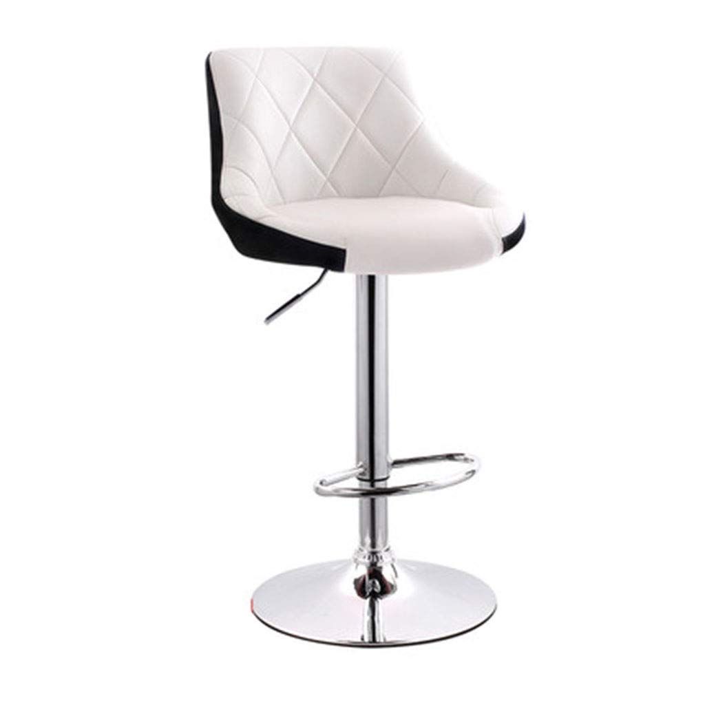 YCDJCS Adjustable Swivel Bar Stool - 360° Rotating High Foot Stool for Home Bar, Office, Makeup Vanity & Leisure - Ergonomic Design (Color: Espresso, Size: 83x45x41cm) - Perfect for Kitchen Islands, Game Rooms & Small Spaces