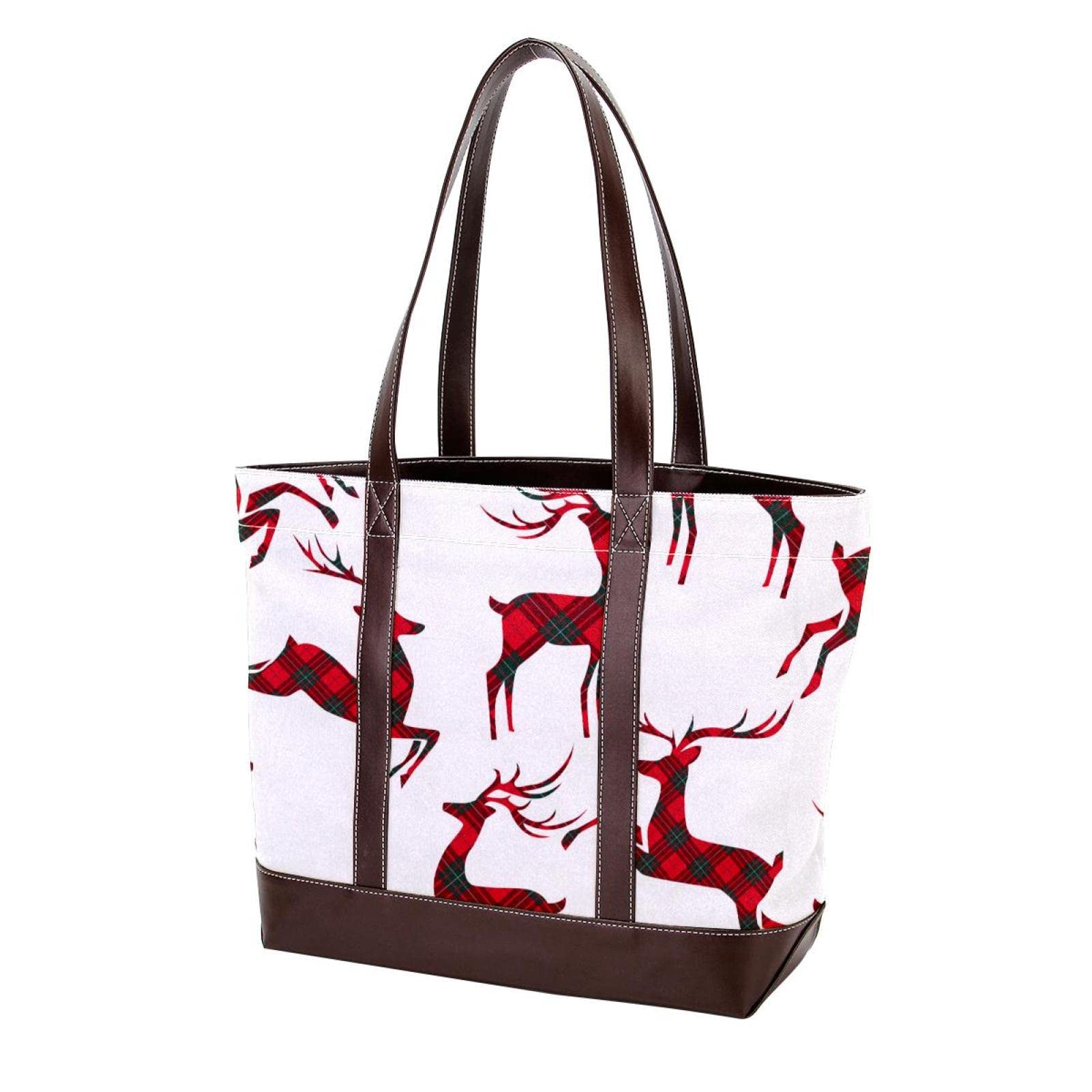 Paris Eiffel Tower Tote Bags for Women - Large Leather & Canvas Shoulder Bag, Top Handle Satchel Purse - Perfect for Travel, Shopping & Everyday Use