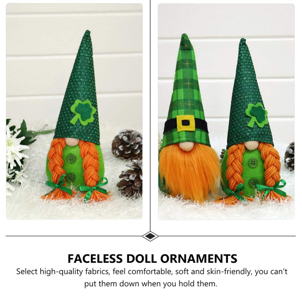 St. Patrick's Day Gnome Doll - Party & Desktop Decor for Home & Office