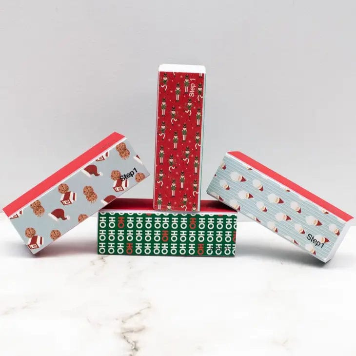 Christmas Fun Pocket Manicure File - Portable Nail Clipper & File Set for Travel, Home, and Gifts | Perfect for Holiday Nail Care & On-the-Go Manicures