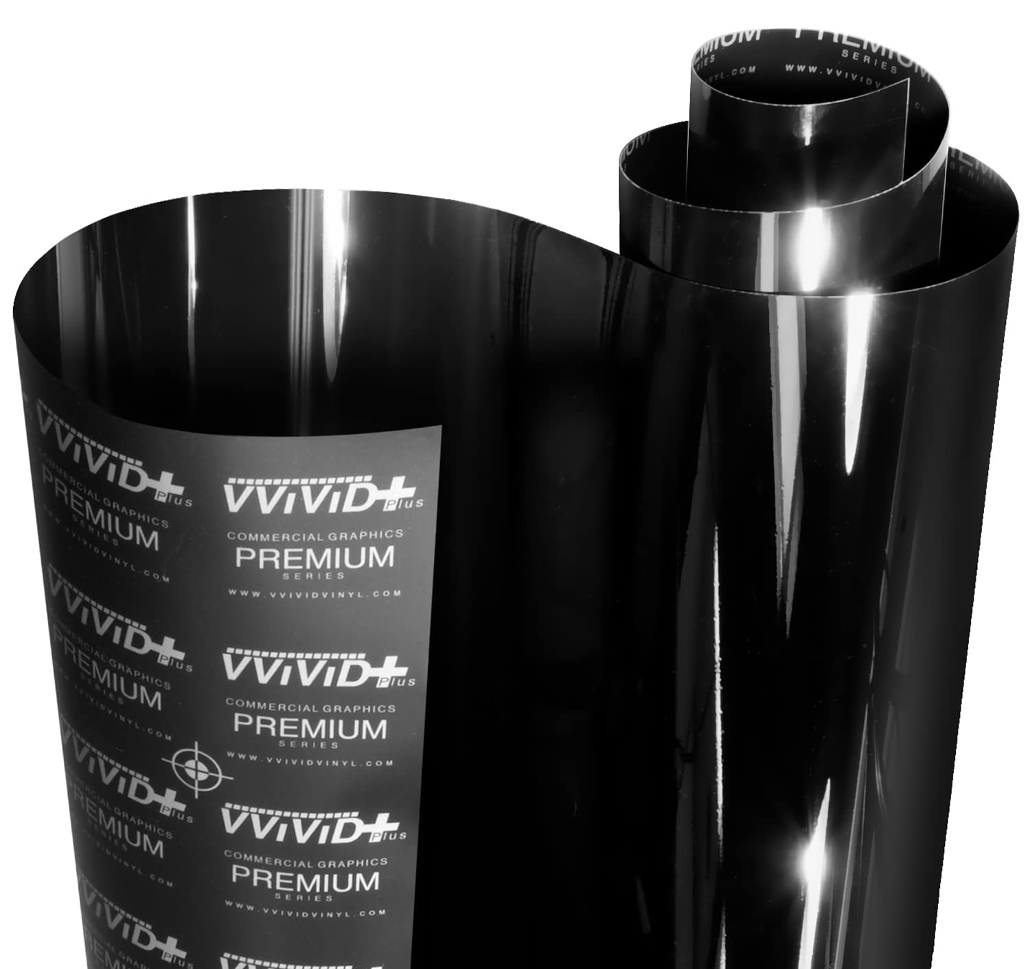 VViViD+ Ultra Gloss Premium Vinyl Car Wrap Film - 25ft x 5ft Gloss Piano Black - High-Quality DIY Vehicle Wrap for Cars, Trucks & Motorcycles - Perfect for Custom Paint Replacement, Color Change & Protection
