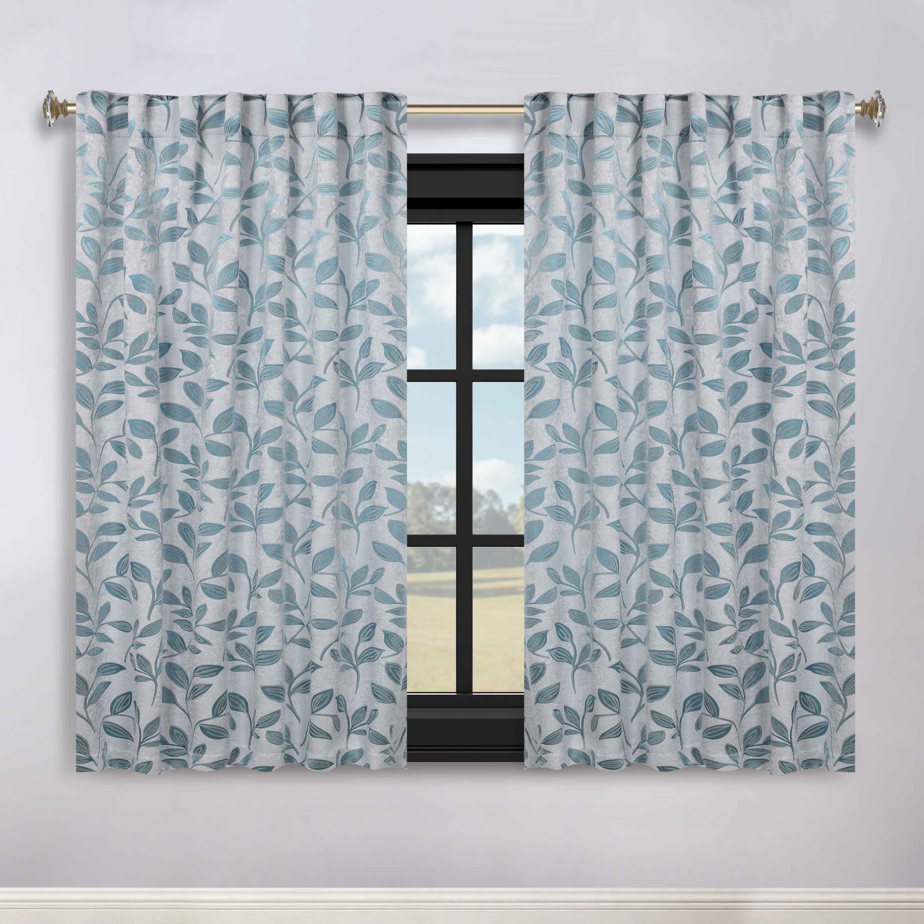 Premium Blackout Curtains for Bedroom - Super Soft Thermal Insulated Room Darkening Drapes with Back Tab Design (Set of 2 Panels) - Perfect for Nursery, Home Theater & Shift Workers