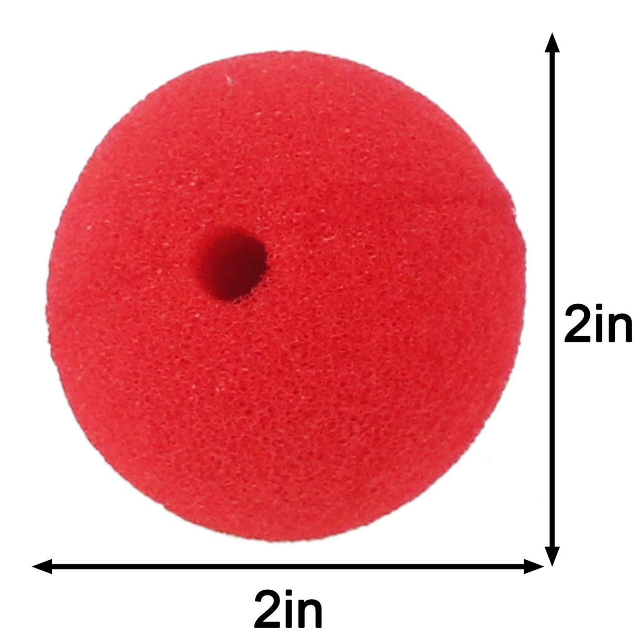 TIHOOD 20PCS Red Sponge Noses - Funny Clown Nose for Halloween, Christmas, Cosplay, Costume Parties & Festive Events - Perfect for Pranks, Dress-Up & Comedy Performances