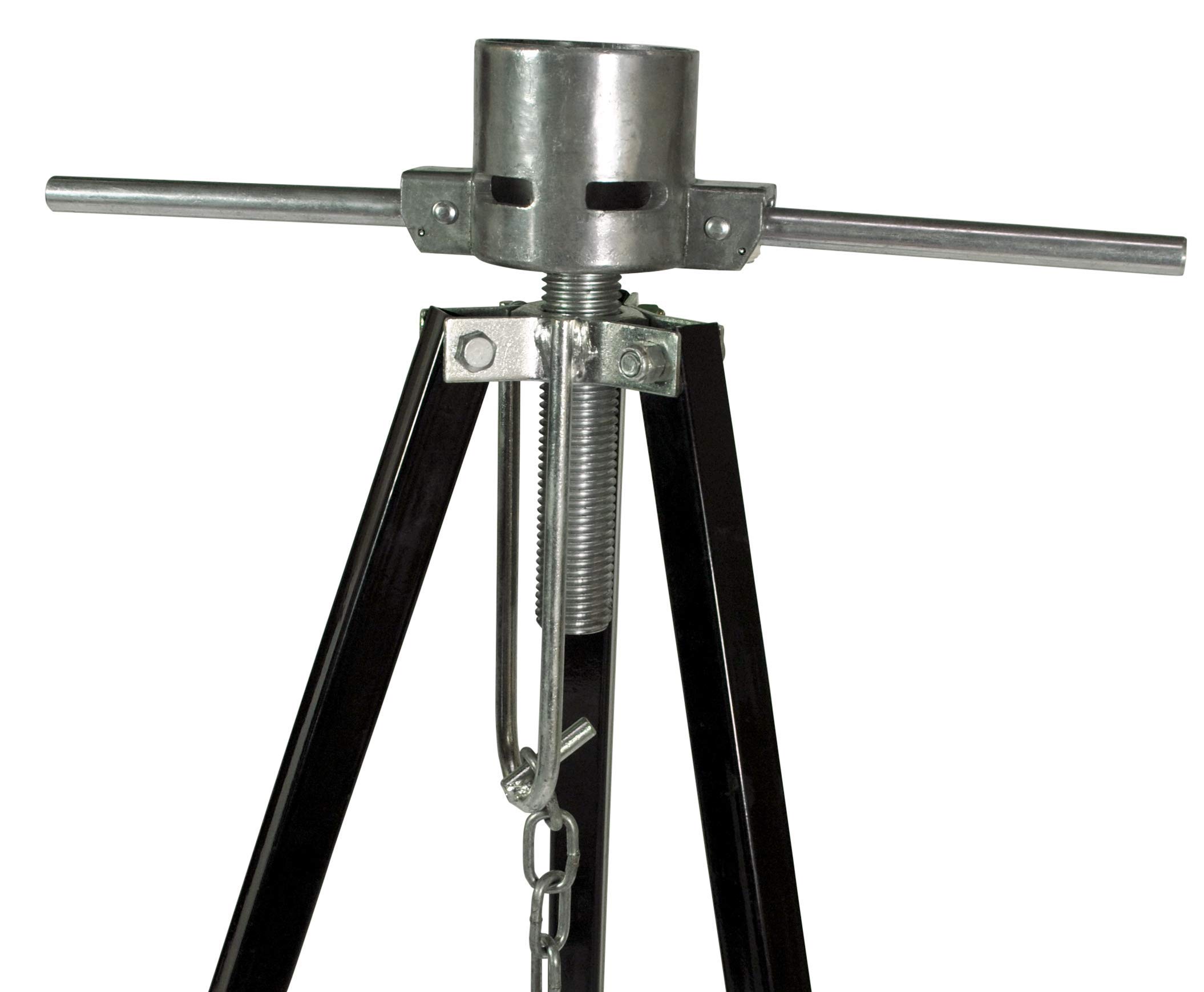 Ultra-Fab 19-950600 Ultra-Adjustable King Pin Tripod Stabilizer for RV, Trailer, and Camper - Heavy Duty Support for Smooth Towing and Parking