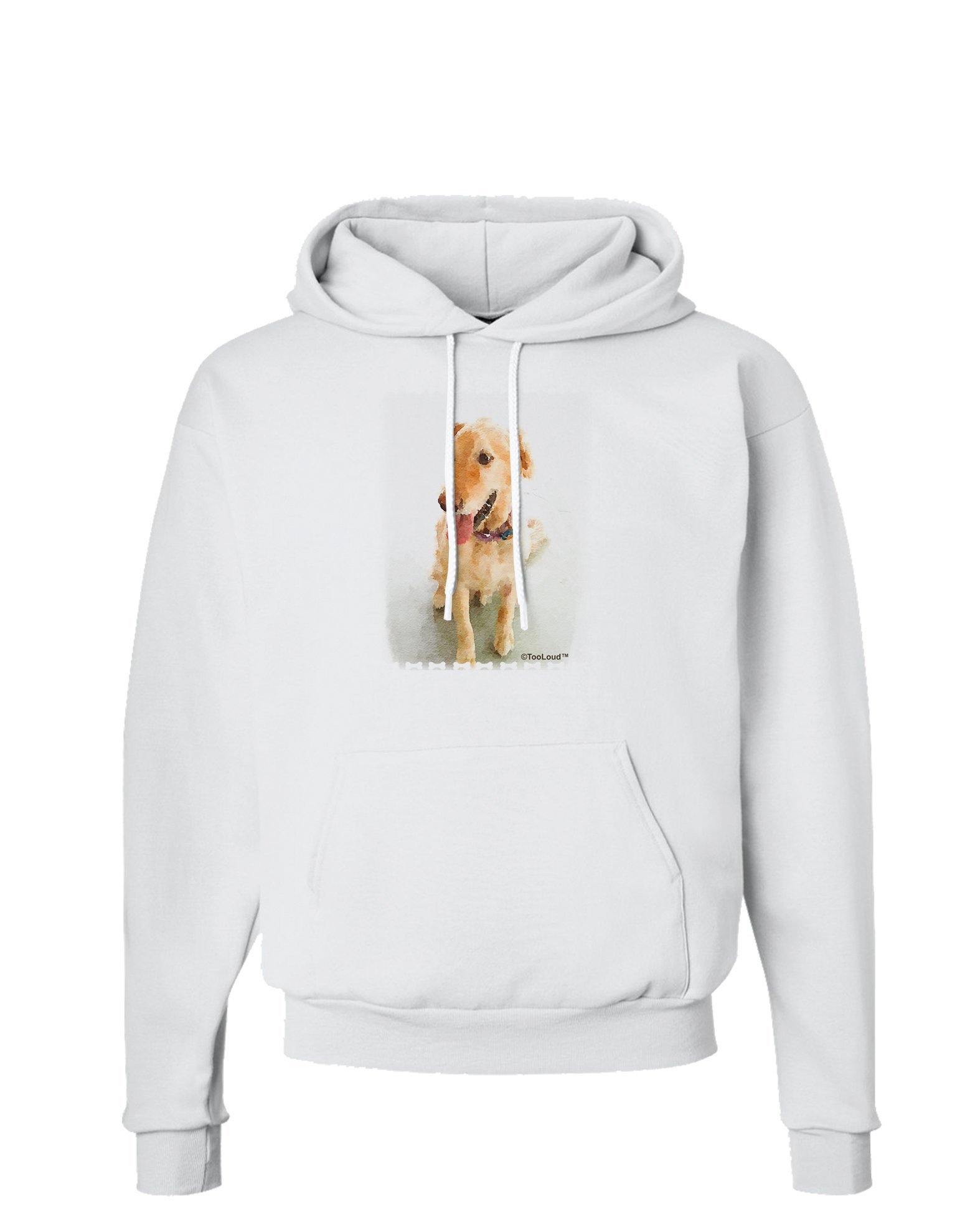 Golden Retriever Watercolor Hoodie - Soft Pullover Sweatshirt with Hood and Pockets - Cozy Dog Lover Apparel for Casual Wear & Outdoor Activities