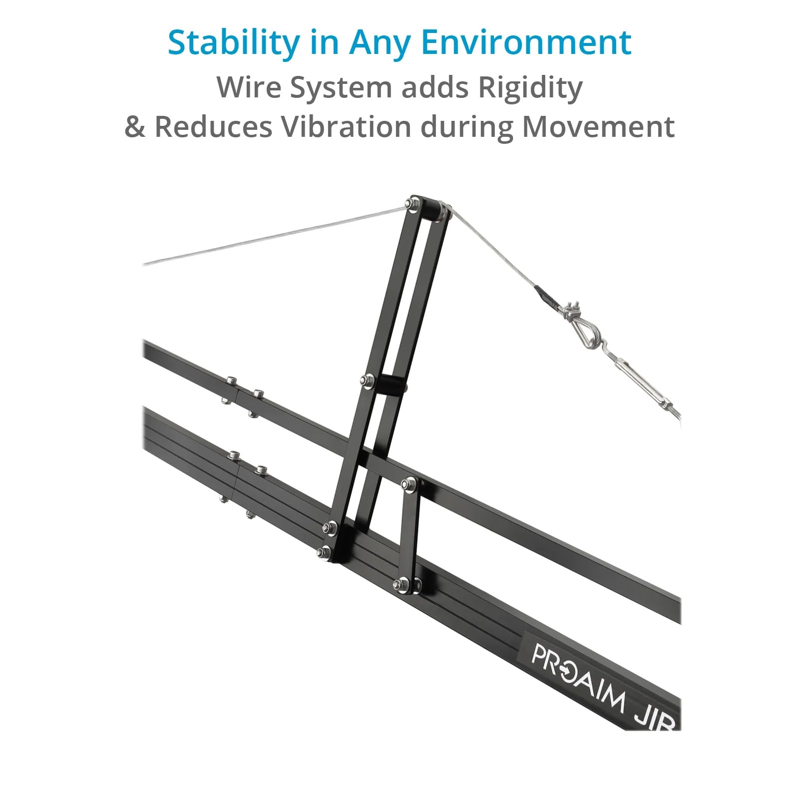 PROAIM 14ft Camera Crane Jib with Stand - Compatible with Gimbals, Pan-Tilt & Fluid Heads for DSLR Video Cameras (Up to 8kg/17.6lb) - Perfect for Film Production, Wedding Videography & YouTube Content Creation (Model P-14-JS)