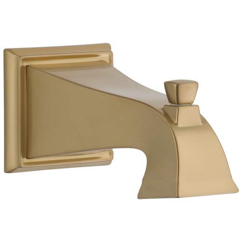 Delta Faucet RP52148CZ Dryden Tub Spout with Pull-Up Diverter in Champagne Bronze - Perfect for Bathroom Renovation & Shower Installation