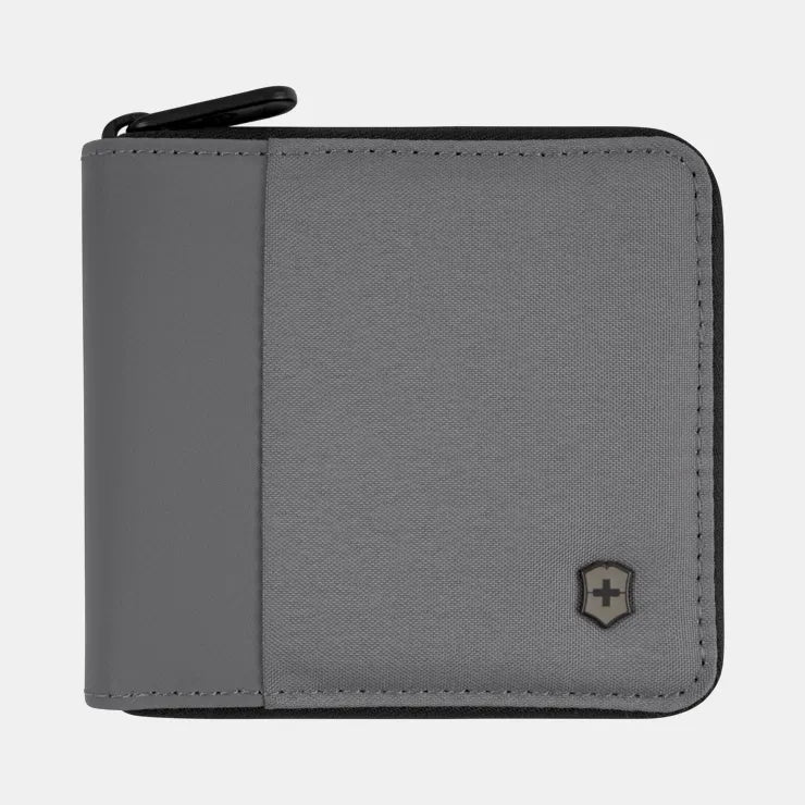 Victorinox Zip Around Travel Wallet - RFID Blocking, Multiple Card Slots & ID Window - Perfect for Business Trips & Everyday Use (Model 653367/653368)