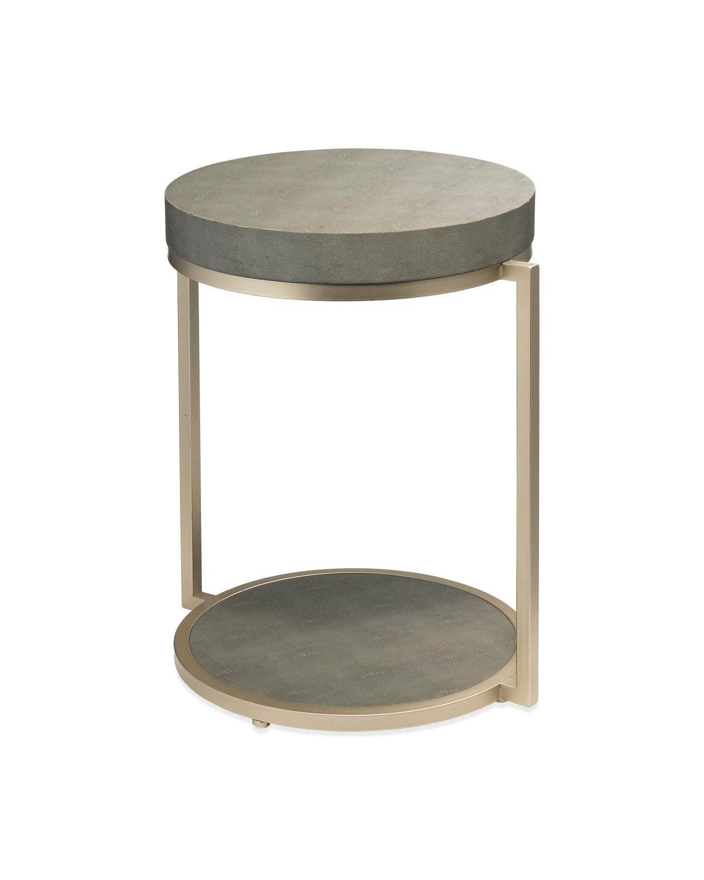 Chester Round Side Table Grey - Modern End Table for Living Room, Bedroom, or Office - Perfect for Coffee, Books, and Decor