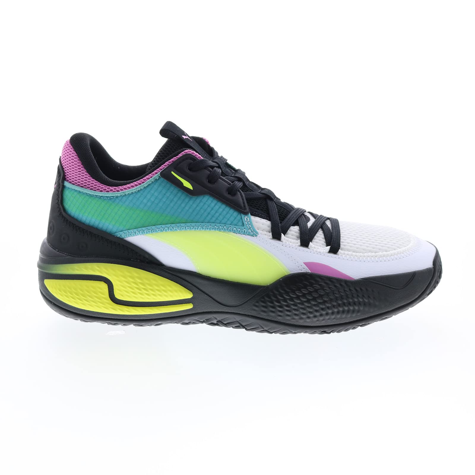 PUMA Men's Court Rider SWXP White Basketball Shoes - Size 10.5 | High-Performance Athletic Sneakers for Indoor & Outdoor Court Play