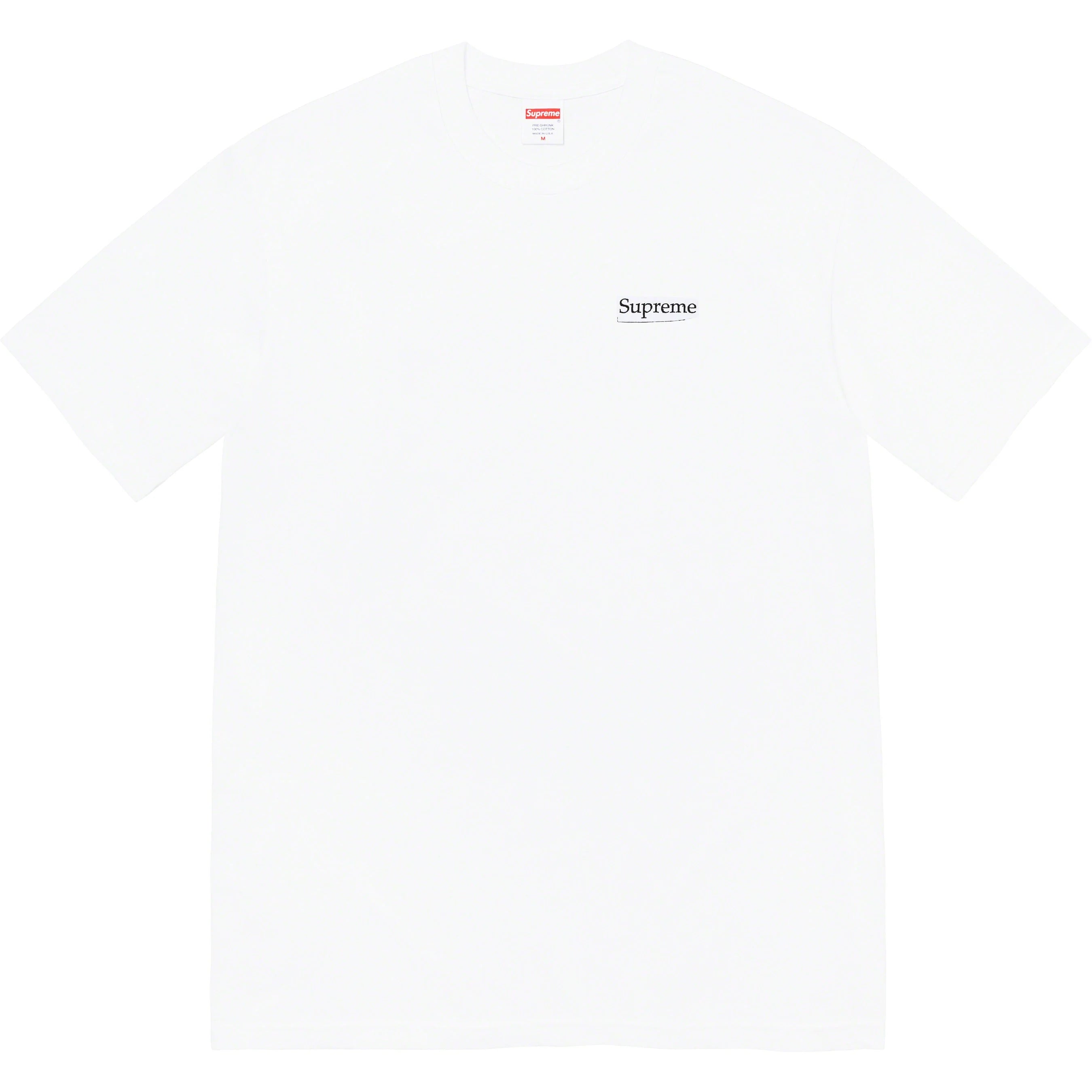 Supreme Blowfish Graphic T-Shirt for Men - White Cotton Short Sleeve Tee - Streetwear Fashion for Casual Wear & Urban Style