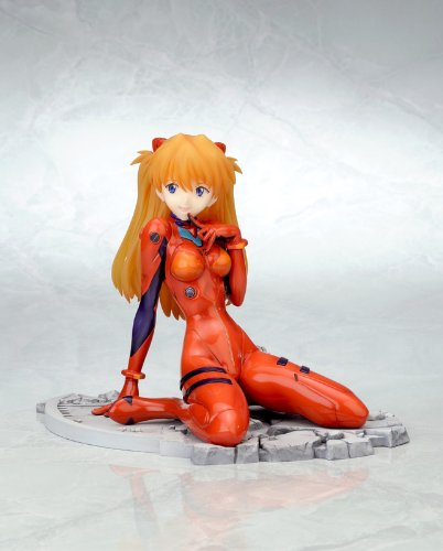 Kotobukiya Evangelion Asuka Langley Plug Suit 1/7 Scale PVC Figure - Anime Collectible for Display & Home Decoration