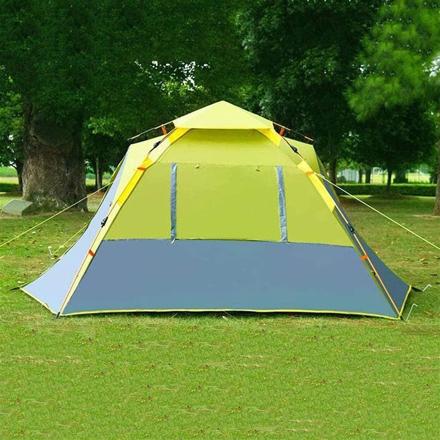 JYYBN 3-4 Person Waterproof Camping Tent with Removable Rainfly & Carry Bag - Lightweight Family Tent for Camping, Hiking, Backpacking - Perfect for Outdoor Adventures, Beach Trips and Family Picnics