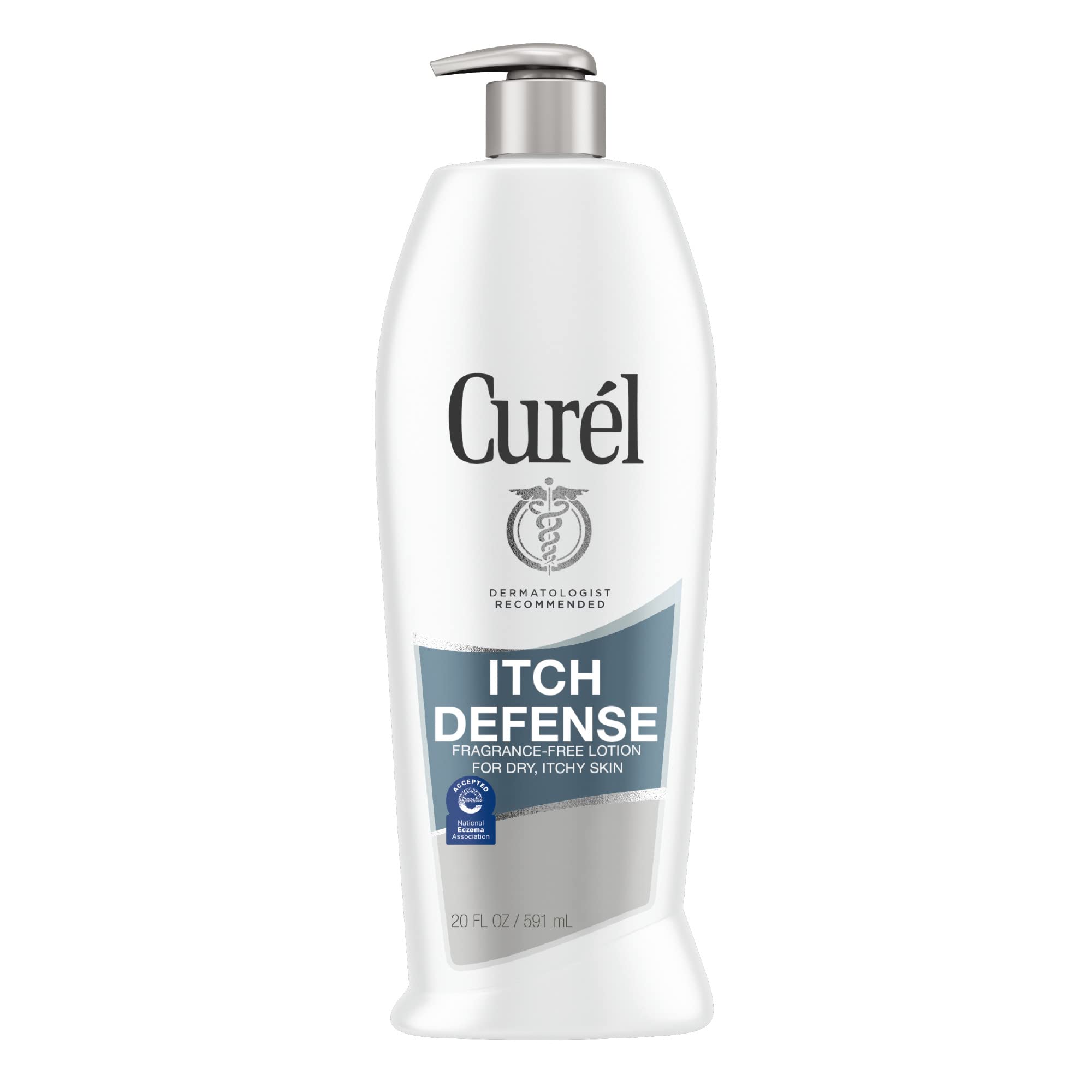 Curel Hydra Therapy Wet Skin Moisturizing Lotion for Dry Itchy Skin - 12 oz | Itch Defense Calming Body & Hand Lotion | Dermatologist Recommended for Eczema & Sensitive Skin | Perfect for Post-Shower & Daily Hydration
