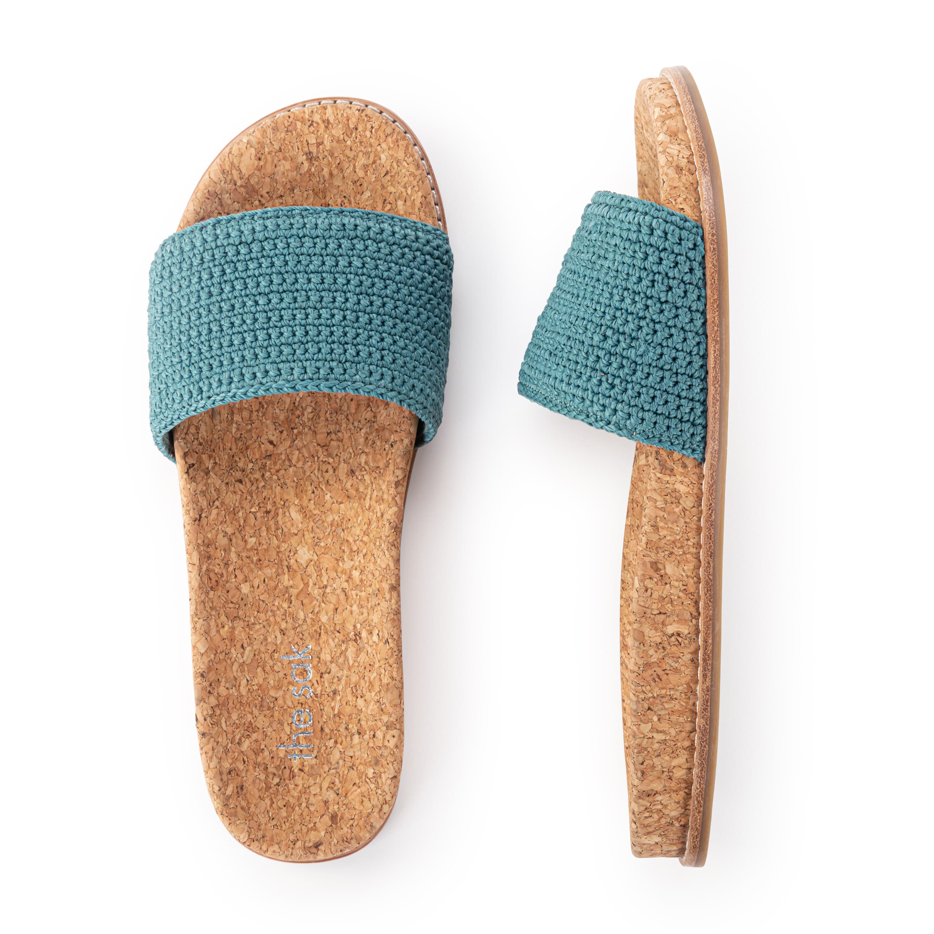 Mendocino Slide Sandal - Hand Crochet Bohemian Sandals for Women - Dry Leaf Color - Perfect for Beach, Vacation & Summer Outfits