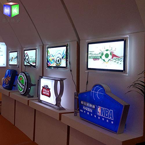 HKSIGN A3 LED Light Box - Table Stand & Wall Mounted Backlit Photo Frame for Home Decor, Business Signs, and Retail Displays | Perfect for Restaurants, Shops, and Event Decorations