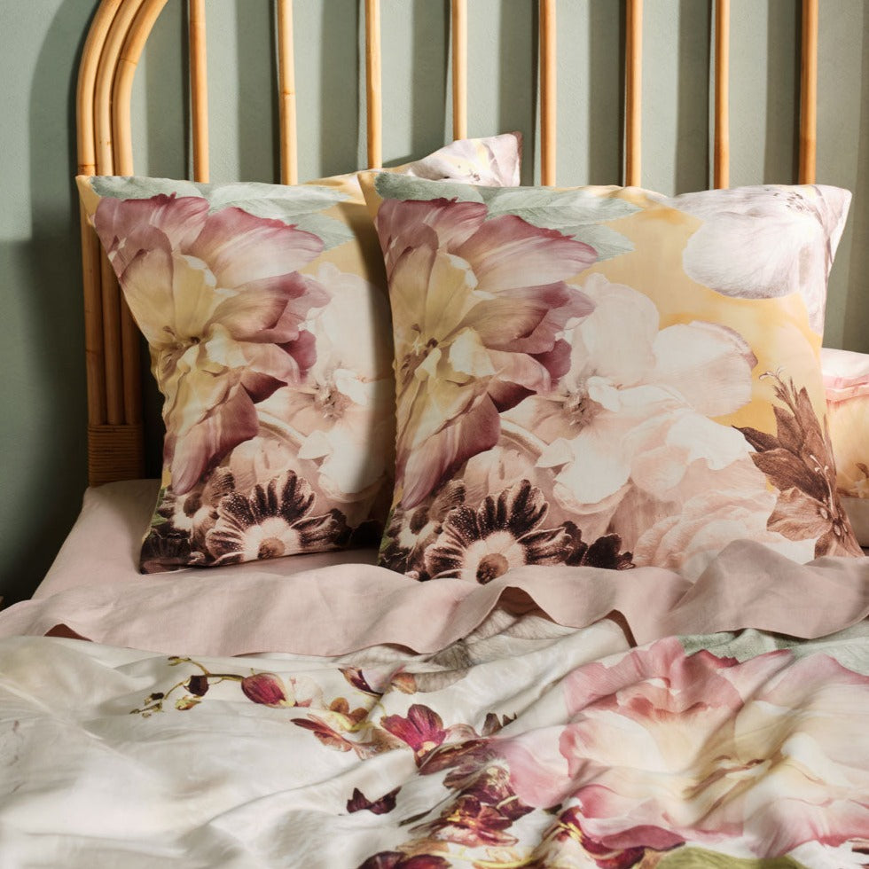 Premium Linen House Evelyn European Pillowcase - Soft & Breathable 100% Cotton Pillow Cover for Bedroom Decor, Hotel Luxury, and Home Styling