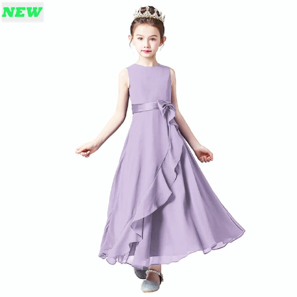 Junior Bridesmaid Dresses for Teens - Ankle-Length Flower Girl Gowns for Wedding Party | Elegant Kids Formal Wear for Bridal Showers, Ceremonies & Special Occasions