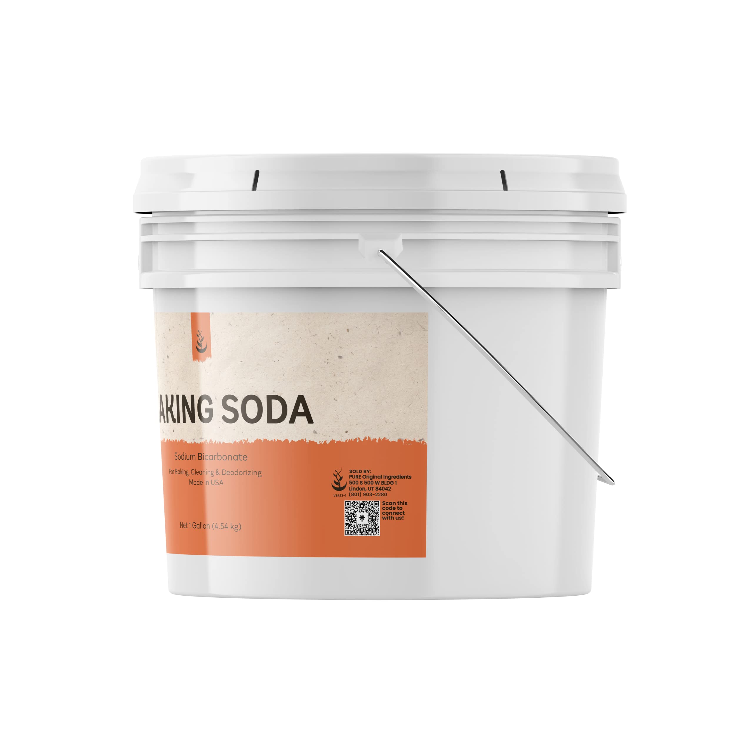 Pure Original Ingredients Magnesium Salt & Baking Soda Bundle (Various Sizes) - Natural Cleaning Essentials for Home, Kitchen, Bathroom & DIY Projects