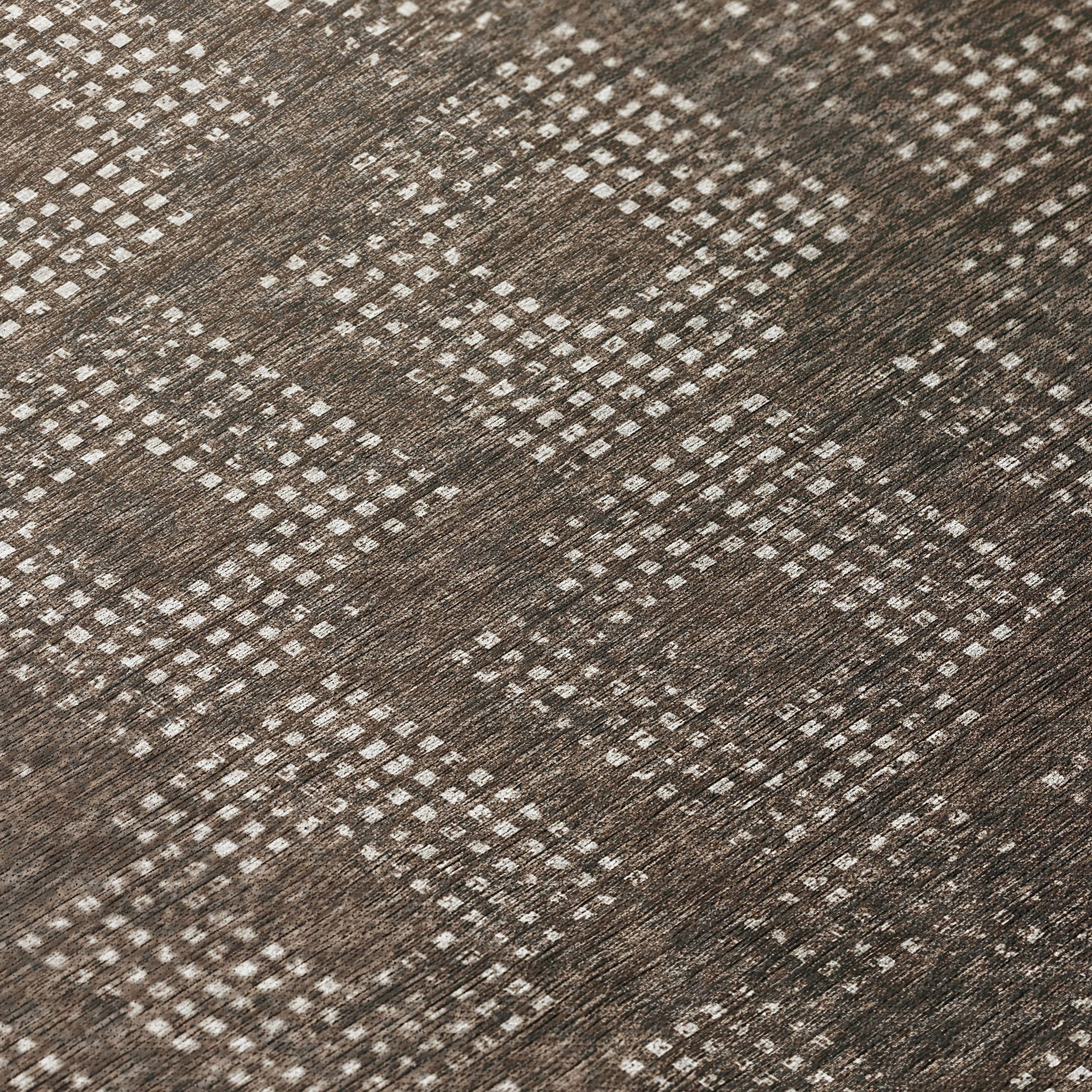 Addison Rugs Eleanor AER31 Brown 8' x 8' Indoor/Outdoor Round Area Rug - Machine Washable, Non-Shedding, Easy Clean - Perfect for Bedroom, Living Room, Dining Room, Kitchen & Patio Decor