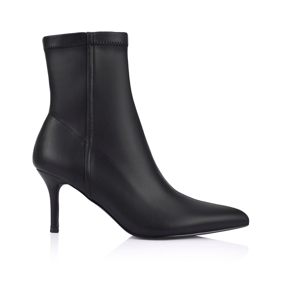 Bella Stretch Ankle Boots for Women - Comfortable Black Stretch Boots for Casual Wear & Winter Fashion
