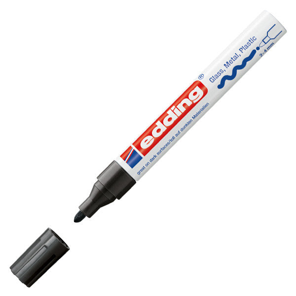 edding 750 Gloss Paint Marker Pen - Broad Tip (2.5mm) Permanent Markers for Metal, Glass, Plastic - Ideal for DIY Crafts, Labeling & Industrial Use