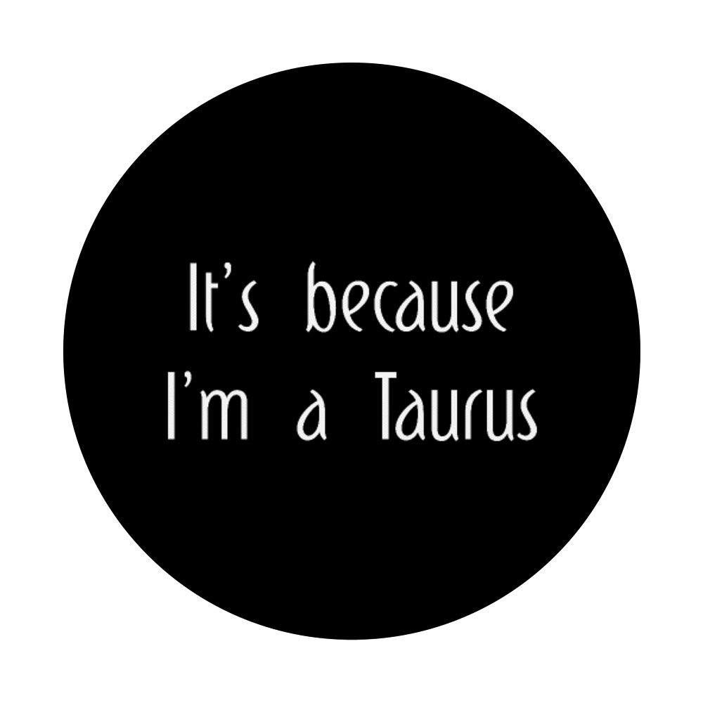 Taurus Zodiac Sign PopSocket - Swappable PopGrip for Phones & Tablets - Horoscope Gifts for Men, Women & Kids - Perfect for Astrology Lovers & Phone Accessories