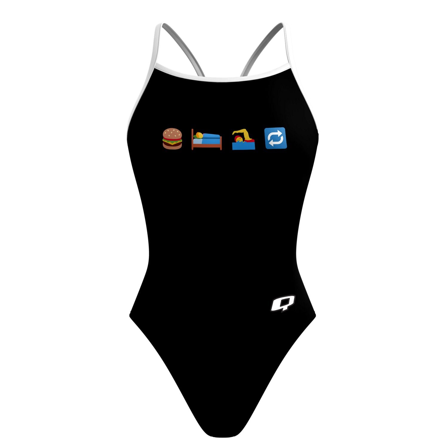 Swim Life Skinny Strap Swimsuit for Women - Sexy One Piece Bathing Suit with Adjustable Straps | Perfect for Pool, Beach & Vacation