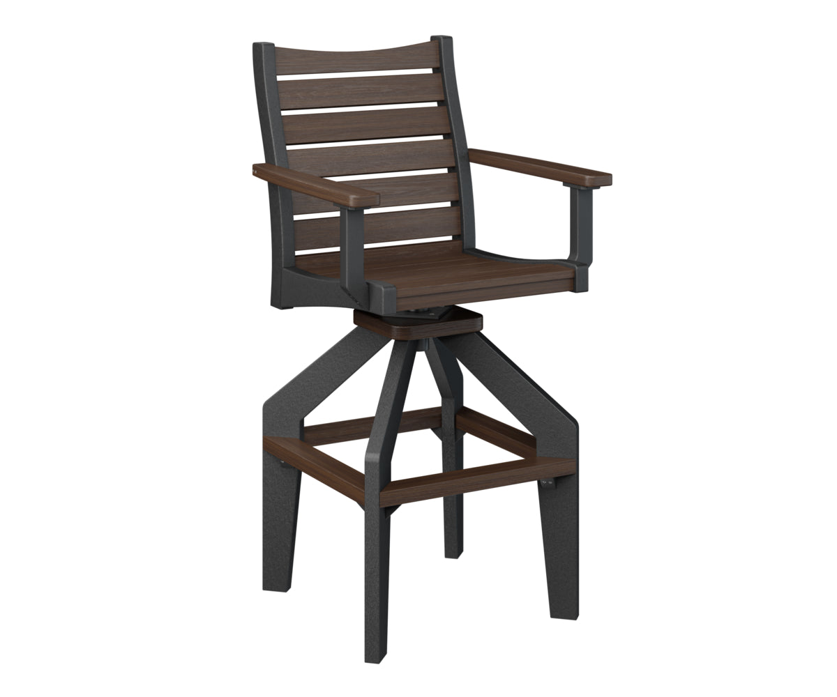 Berlin Gardens Bristol Swivel XT Chair - Heavy Duty Outdoor Patio Dining Chair with 360° Rotation, Weather-Resistant & Comfortable - Perfect for Backyard, Deck, Garden, and Poolside Relaxation