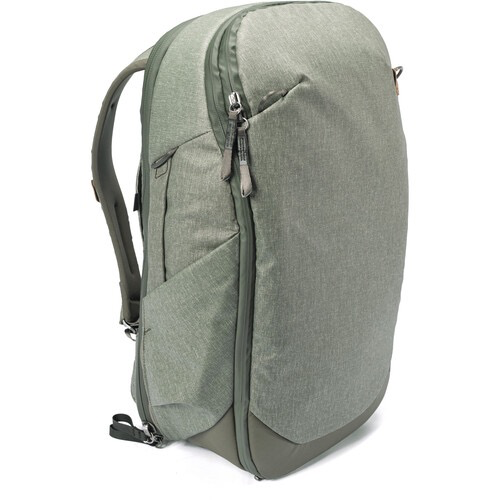 Peak Design 30L Travel Backpack - Waterproof Hiking Backpack with Laptop Compartment & Anti-Theft Design, Sage Green - Perfect for Camping, Business Trips & Air Travel