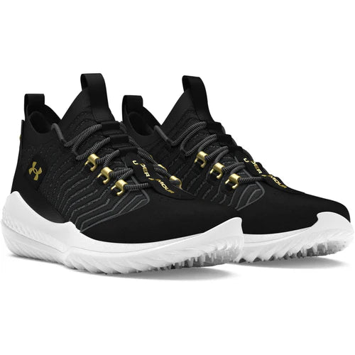 UA Harper 9 Black Men's Turf Baseball Shoes - Lightweight Cleats for Baseball & Softball - Perfect for Training, Games & Field Sports (Model 3027443-001)